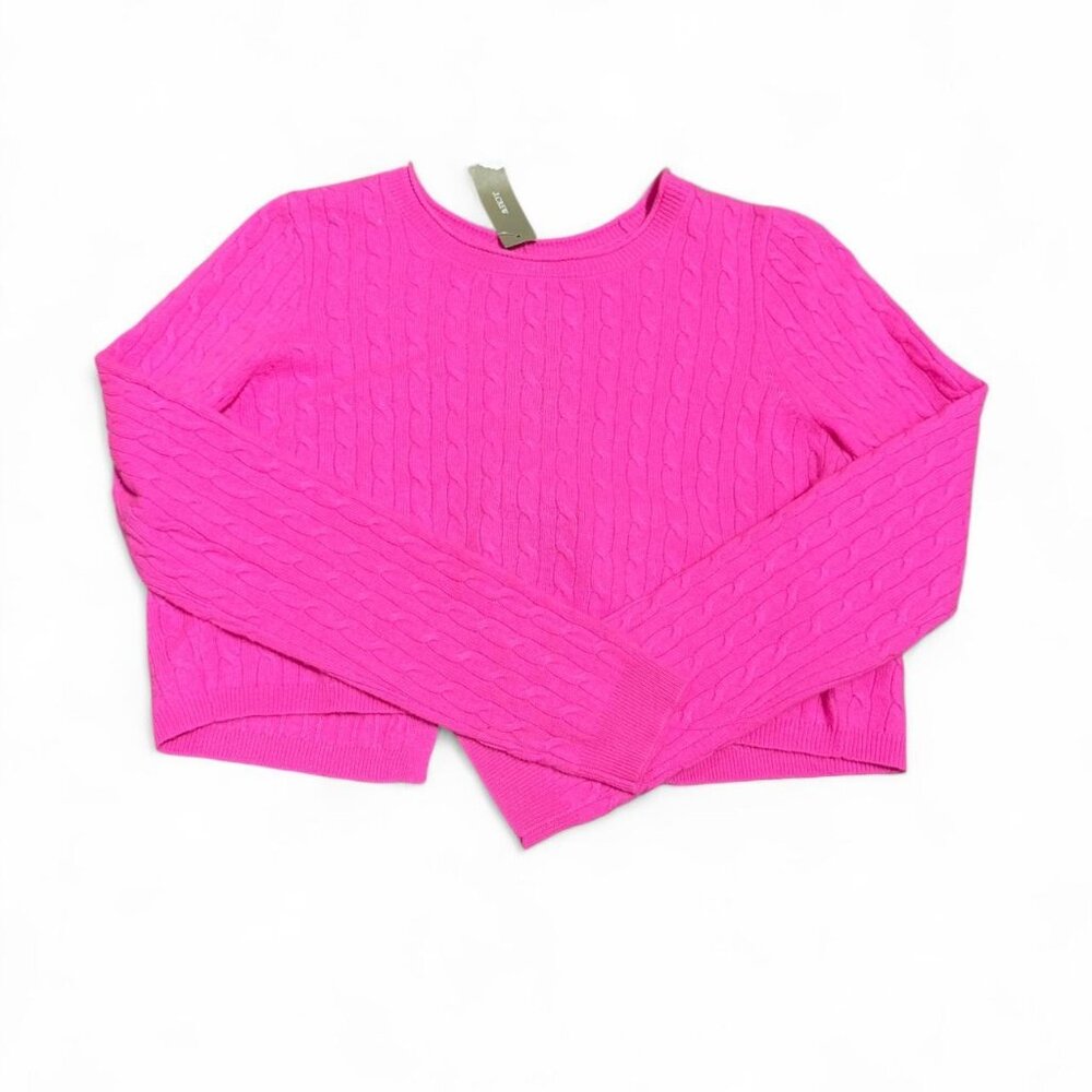 J. Crew Pink Cashmere Open Back Sweater New With Tags
